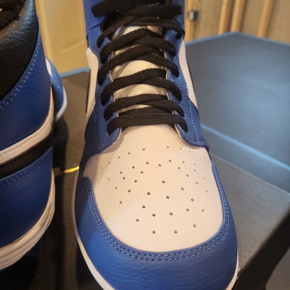 Jordan 1 TD Mid Alpha Menace Football Cleat Royal Blue size 10.5 main image 4